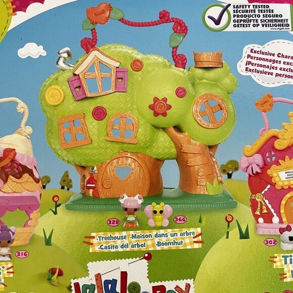 Lalaloopsy Tinies Treehouse Blossom Flowerpot Play n Go Playset 2014 NEW - Picture 16 of 16